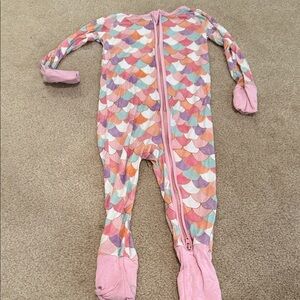 Little sleepies mermaid scales zippie
